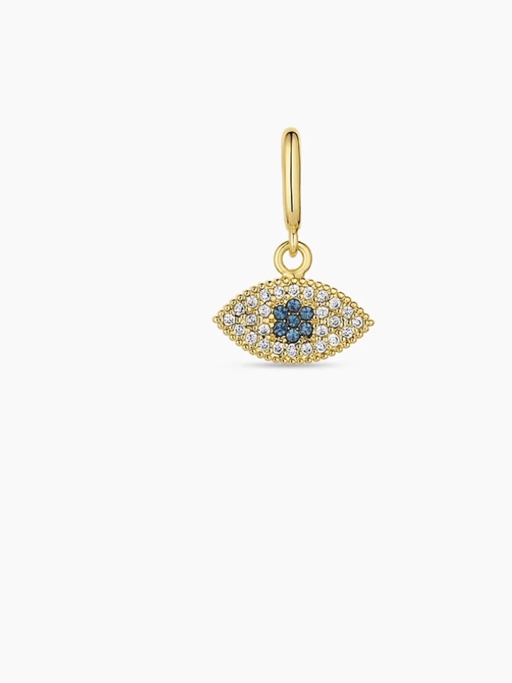 Gorjana Evil Eye Parker Charm - Gold with Blue and White Stones